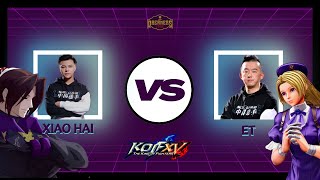 #KOFXV Xiao Hai (Duolon) Vs ET (Hinako)  Serious to go EVO but These 2 joint the matches!!