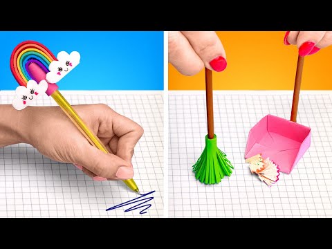 ADORABLE SCHOOL CRAFTS YOU SHOULD SEE || EASY SCHOOL HACKS