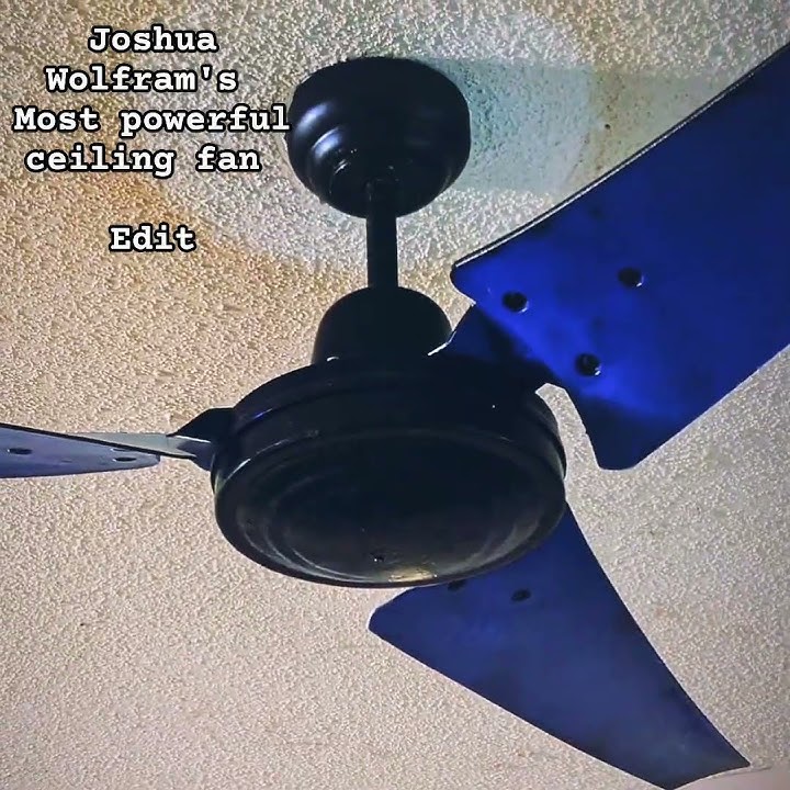 The Joshua wolfram's most powerful ceiling fan! (the Industrial) #ceilingfan #powerful #shorts