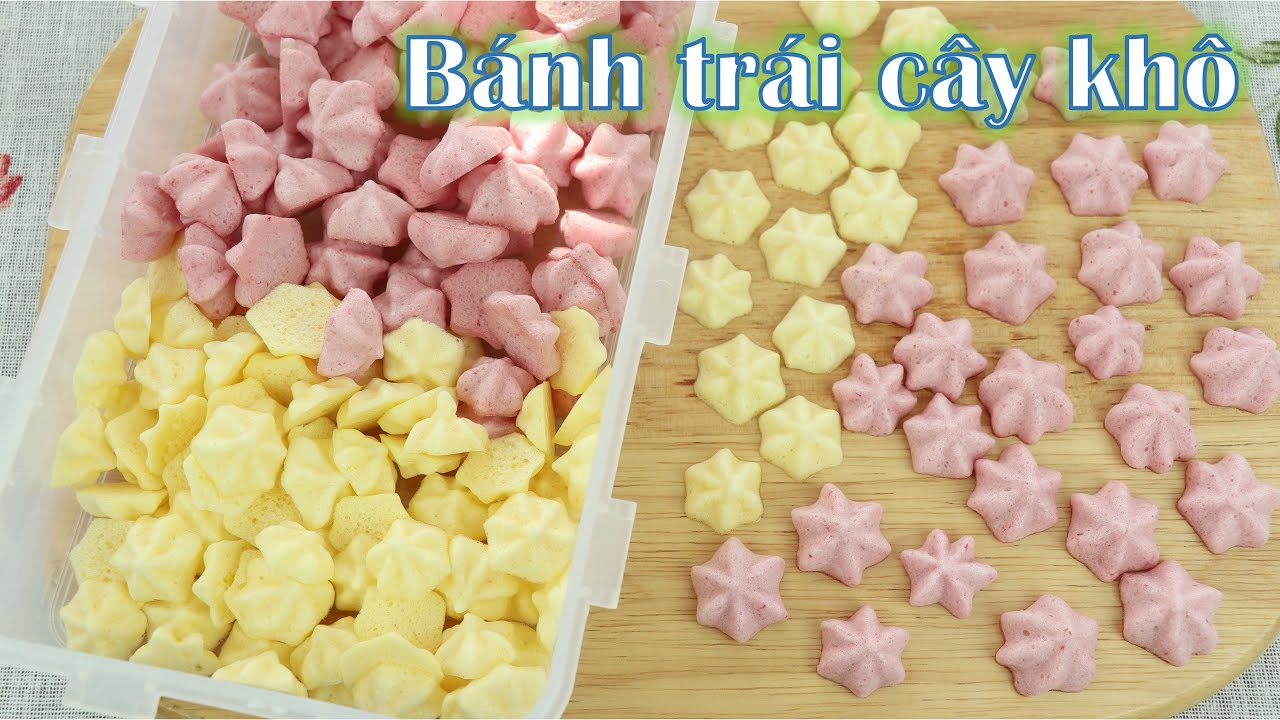 Bánh trái cây khô giòn tan, hương vị tự nhiên | Đồ ăn vặt hấp dẫn cho các bé và cả người lớn