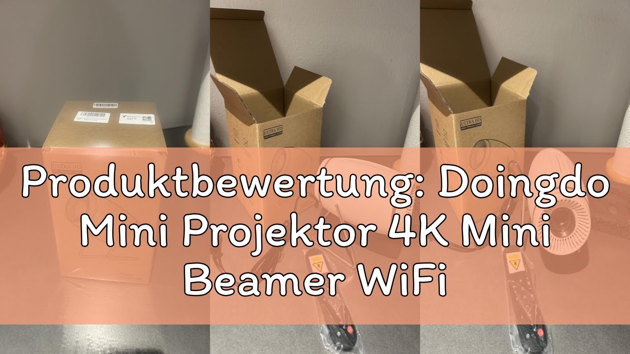 Produktbewertung: Doingdo Mini Projektor 4K Mini Beamer WiFi 6 und Bluetooth 5.4, Tragbarer Video Pr