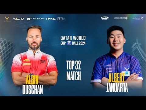 QATAR WORLD CUP 10 BALL ALBIN OUSCHAN AUSTRIA VS ALBERT JANUARTA INDONESIA TOP 32 ROUND 