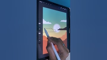 Create your own simple phone wallpaper in procreate #2 #shorts