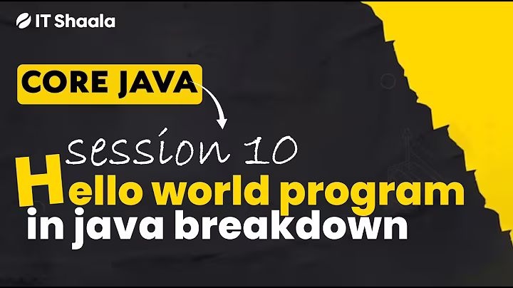 Hello World program in Java breakdown