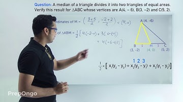 Explanation of median dividing a triangle into two triangles of equal areas