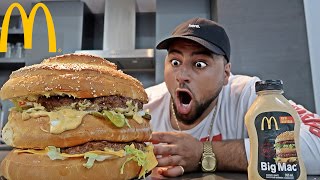 DIY GIANT MCDONALD'S BIG MAC!! (WORLD RECORD)