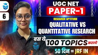 UGC NET Paper 1 Research Aptitude | Qualitative vs Quantitative Research | Aditi Mam