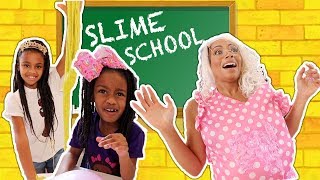 There is a new teacher at slime school and she doesn’t like slime.
will make the students have regular class or class?