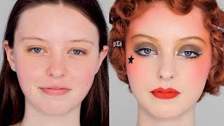 The Gold Look - Vintage 1920S Inspired Collette Marchant Makeup