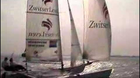 Dutch Olympic Tornado catamaran IJsselmeer