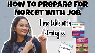 Preparation for Norcet with job | Time table and strategies 📚