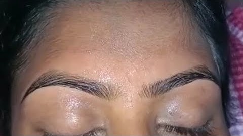 Arch Shape eyebrows threading tutorial  step by step /for beginner