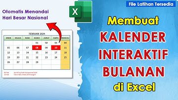 Cara Membuat KALENDER INTERAKTIF BULANAN OTOMATIS Di Excel