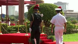 U.S. Admiral Aquilino accorded guard of honour in New Delhi