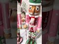 Raz 15" Sugar and Spice Pink and Green Nutcracker Christmas Figures Set of 2 4623083