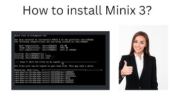 How to install Minix 3?