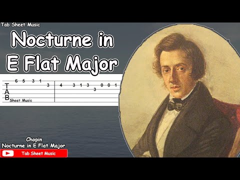 Chopin - Nocturne in E Flat Major (Op. 9 No. 2) Guitar Tutorial