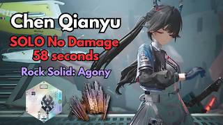 Chen Qianyu Solo No Damage 0:58 Umbral Monument Rock Solid Agony | Arknights: Endfield