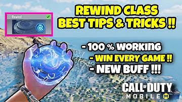 Rewind class best TIPS & TRICKS for new season !! #codm #callofdutymobile #codmobile