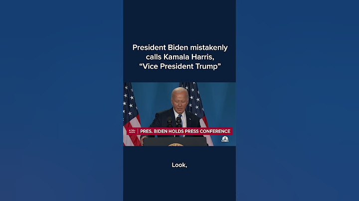 President Biden mistakenly calls Kamala Harris, "Vice President Trump"