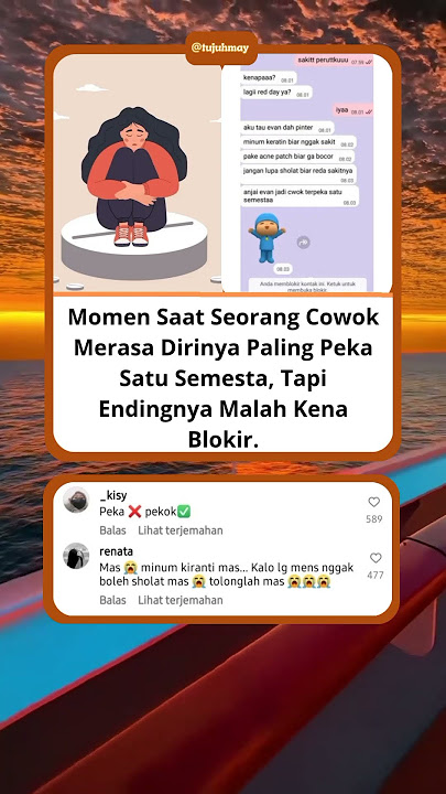 Lagi sensi pake dibecandain ...