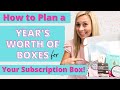 How to Plan a YEAR&#39;S Worth of Product For Your Subscription Box!