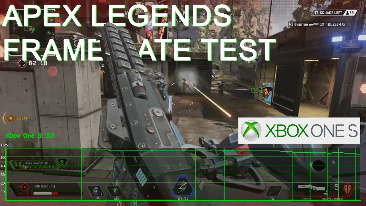 Xbox One S Apex Legends Frame Rate Test Youtube