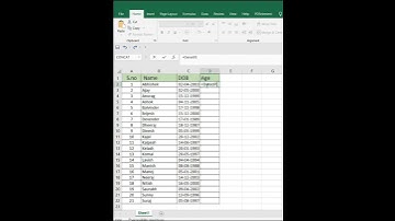 Find age from DOB in excel using Datedif function🤯🤯