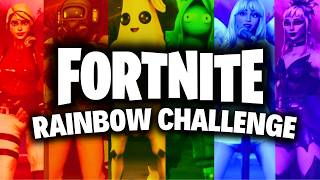 RAINBOW FORTNITE SKIN CHALLENGE