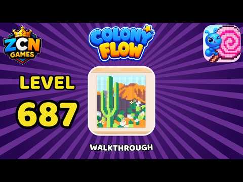 Colony Flow level 687Colony Flow Level 687 Walkthrough | New Update | Full Solution