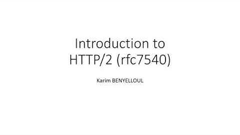 Introduction to HTTP/2