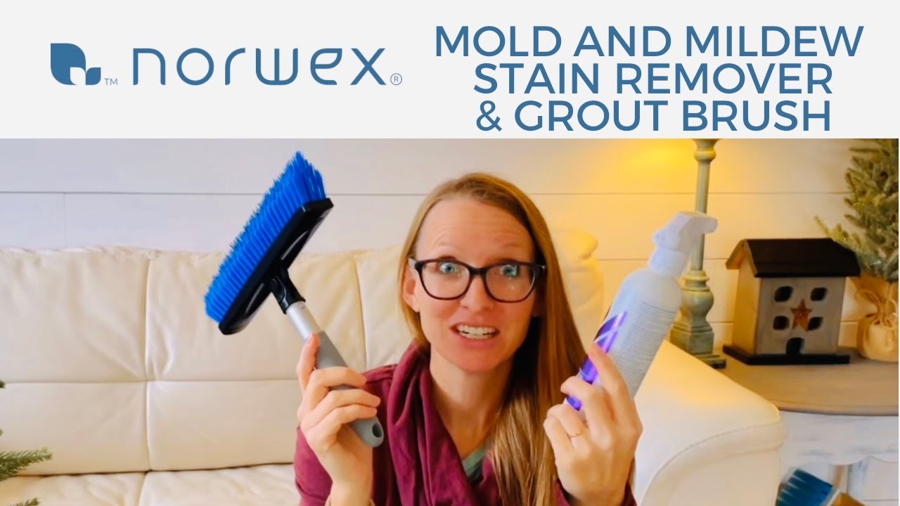 NEW Mold and Mildew Stain Remover and Grout Brush!!!! YouTube