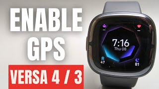 Fitbit Versa 4 & 3 - Turn on GPS tracking for Exercises / Walking