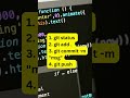 Git commands #shorts