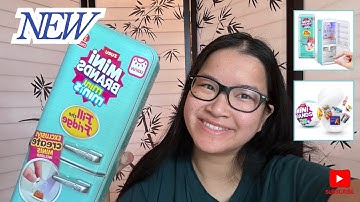 Unboxing NEW Mini Brands Fill the Fridge Series - Part 1 🍉🩵🍕