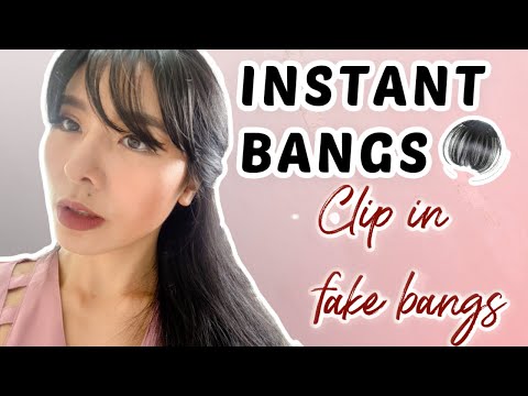 HOW TO PUT FAKE BANGS // CLIP IN BANGS FROM SHOPEE