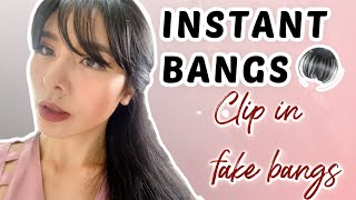 HOW TO PUT FAKE BANGS // CLIP IN BANGS FROM SHOPEE