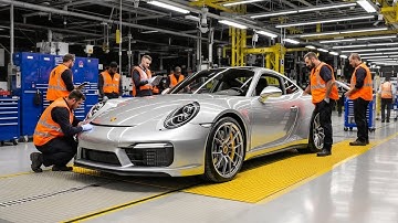 Inside the Porsche 911 Factory – How the Carrera S GT Silver Metallic Is Built (Full Process)