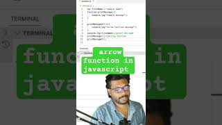 arrow function in javacsript  #javascript #coding #webdevelopment