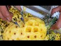 Pineapple cutting skills / 중국 파인애플 자르기 _ Chinese street food