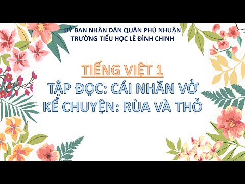 TUẦN 25 - TV1 - TẬP ĐỌC: CÁI NHÃN VỞ - KỂ CHUYỆN: RÙA VÀ THỎ
