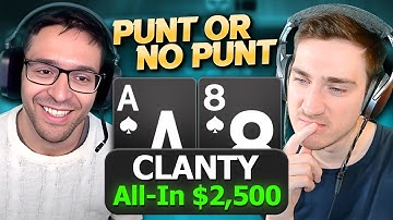 Is Clanty LOCKED IN or PUNTING at $2,000NL?! | Punt or No Punt?! with @KnowYourPoker