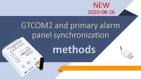 GTCOM2 and primary alarm panel synchronization methods