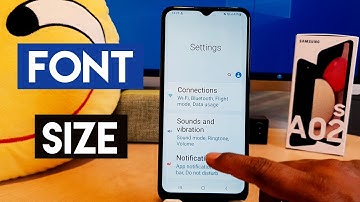 How to change font size in Samsung Galaxy A02s