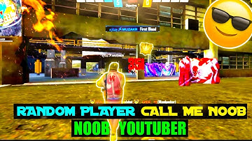 Random Player Call Me Noob || Challenge 1v1 custom room || Muzakir FF