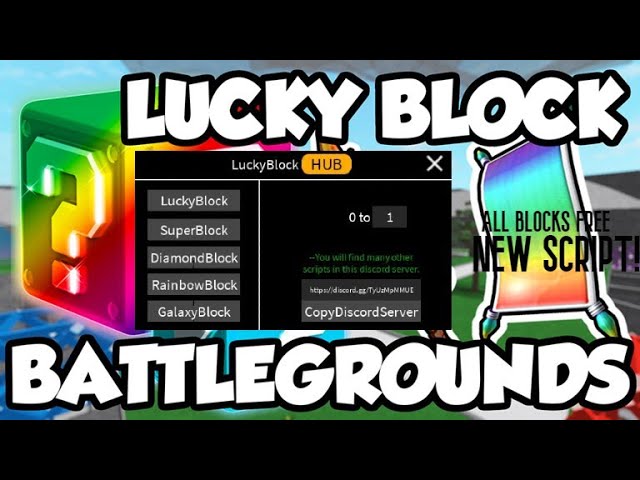Roblox Lucky Blocks Battlegrounds Script Pastebin Hacks - December 2023 