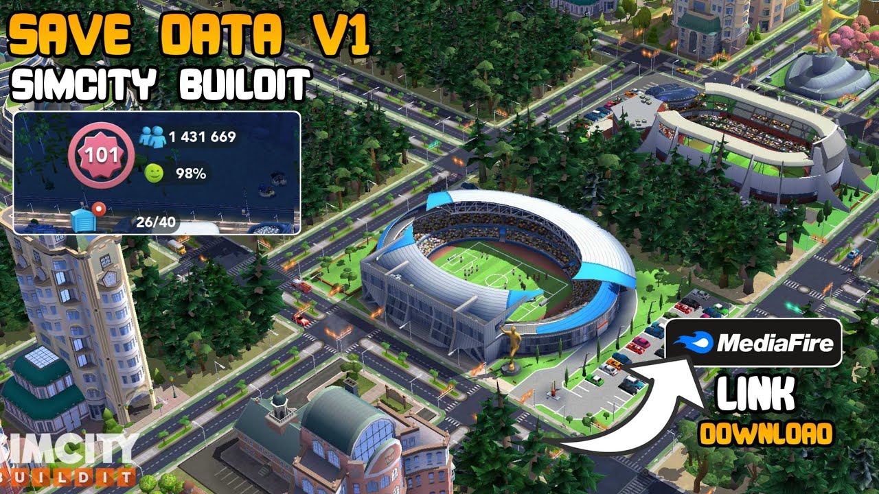 Save data V1 Simcity Buildit Populasi 1.4jt - Kentang Uy