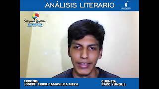 ANÁLISIS LITERARIO DEL CUENTO : PACO YUNQUE ANÁLISIS LITERARIO DEL CUENTO : PACO YUNQUE
