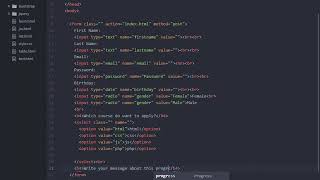 form tag in html using Atom editor - Part #9