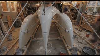 Narrow Hull Catamaran Build from Scratch with Plans